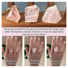 Freeform faceted rose quartz ring