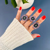Small amethyst stalactite statement ring