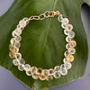 Shaded citrine onion drops bracelet