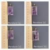 Amethyst rectangle pendant