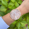 Crystal circle cuff bracelet