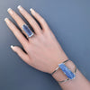 Blue kyanite cuff bracelet