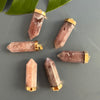 Pink amethyst point pendant