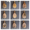 Rutilated quartz teardrop pendant