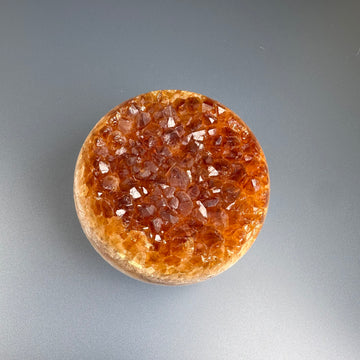 Druzy citrine sphere
