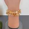 Shaded citrine onion drops bracelet