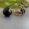 Black onyx round ring
