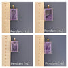 Amethyst rectangle pendant