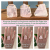 Freeform faceted rose quartz ring