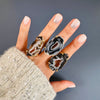 Druzy geode slice ring