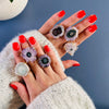 Small amethyst stalactite statement ring