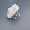 Oversized statement crystal cluster ring