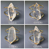 Chunky Lemurian crystal statement cuff bracelet