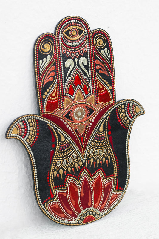 "Abundance" Hamsa Hand