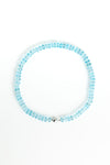 18-Karat White Gold Blue Topaz Necklace
