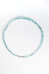 14-karat gold aquamarine tubes interlocking necklace