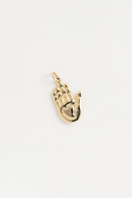 14-Karat Gold Abhaya Mudra Pendant