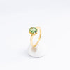 14-karat gold green tourmaline ring