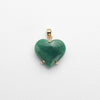 Green quartz heart pendant