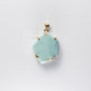 Larimar freeform pendant