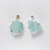 Larimar freeform pendant