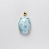 Larimar oval pendant