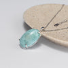 Larimar oval pendant