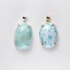Larimar oval pendant
