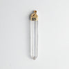 Oversized Lemurian crystal point pendant