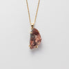 Druzy pink amethyst crystal cluster pendant