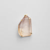 Pink lemurian chunky freeform faceted pendant