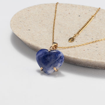 Sodalite heart pendant