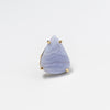 Blue lace agate mixed shape cabochon ring