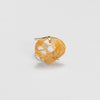 Golden healer faceted heart ring