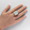 Freeform larimar ring