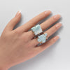 Freeform larimar ring