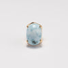Larimar oval cuff ring
