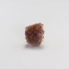 Druzy pink amethyst crystal cluster statement ring