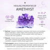 Oversized raw amethyst chunky statement ring