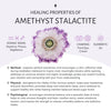Oversized amethyst stalactite statement ring