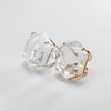 Oversized hexagon crystal quartz statement ring