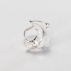 Crescent moon crystal cabochon ring