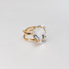 Crystal heart ring
