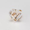 Crystal heart ring