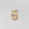 Crystal heart ring