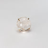 Round crystal cabochon ring