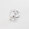 Medium chunky raw crystal statement ring