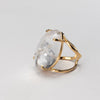 Marquise crystal cabochon ring