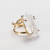Lemurian crystal point ring