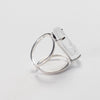 Lemurian crystal point ring